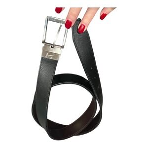 Nike Men's Black/Brown Reversible Leather 40" Belt (SH1) Golf Dress U20817